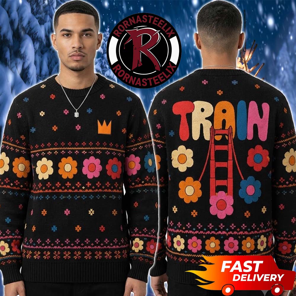 Train Band Christmas Merch Drops Of Jupiter 25 Years In The Atmosphere Tour Train Ugly Christmas Sweater - Holiday Gift product image