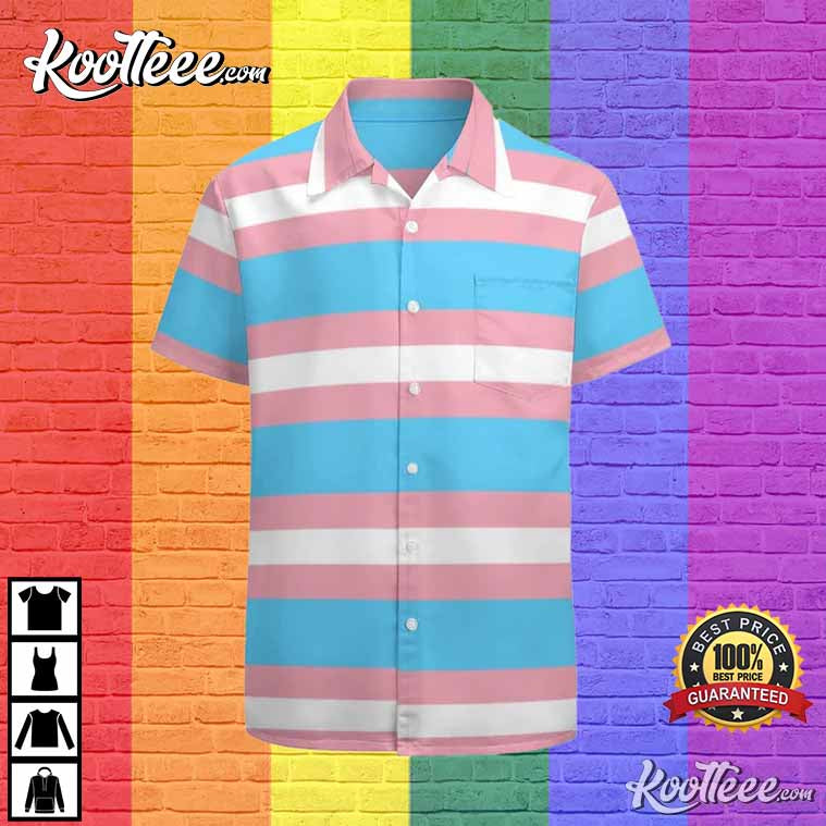 Transgender Pride Flag LGBTQ Rainbow Hawaiian - Adult & Kids T-Shirts, Sweatshirts & Hoodies apparel design preview 1