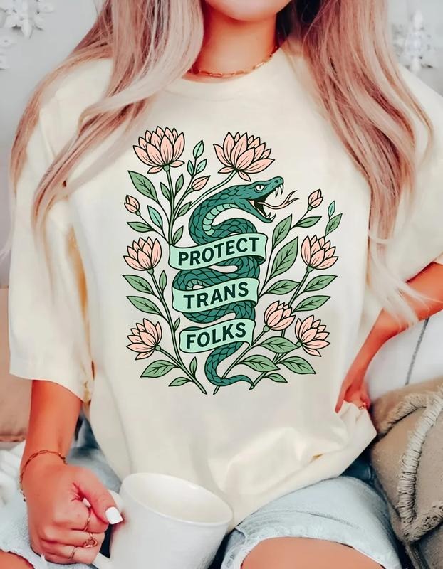Transgender Protect Trans Folks Rights Social Justice - Adult & Kids T-Shirts, Sweatshirts & Hoodies apparel design preview 1