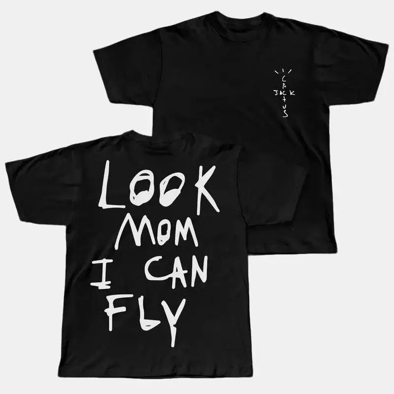 Travis Cactus Mom I Can Fly Rapper Rap Hip Hop Music - Adult & Kids T-Shirts, Sweatshirts & Hoodies apparel design preview 1