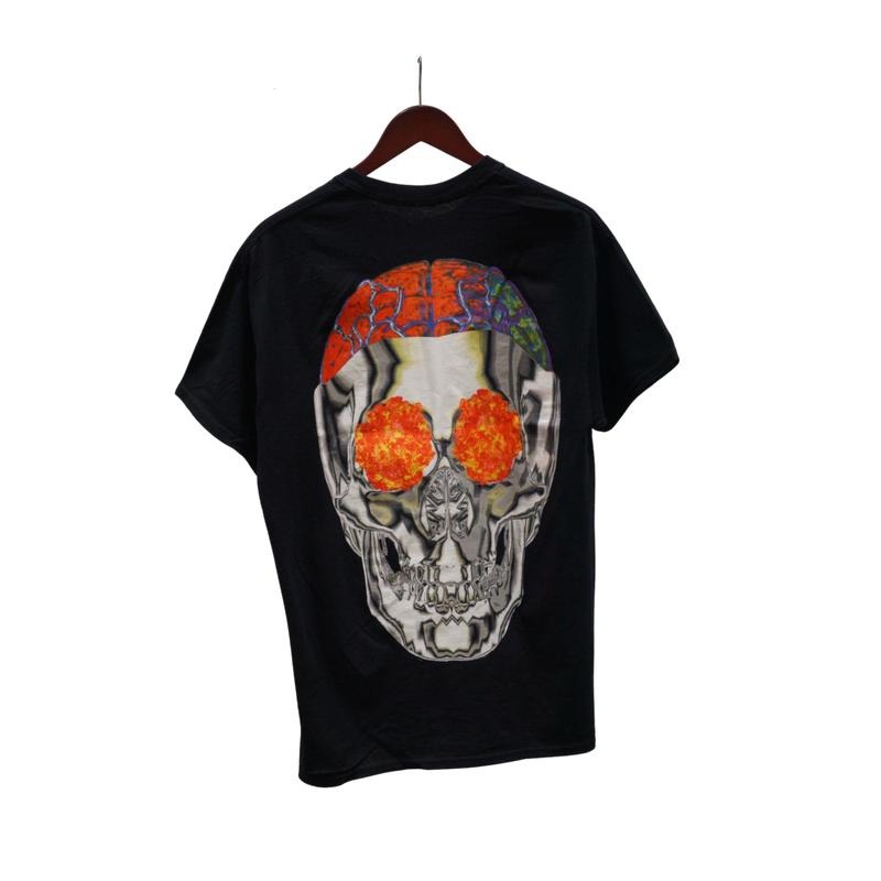 Travis Scott Birds Eye View Metallic Skull Black - Adult & Kids T-Shirts, Sweatshirts & Hoodies apparel design preview 1