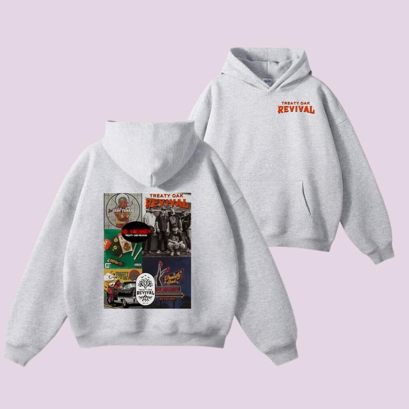 Treaty Oak Revival 2 Sides Retro Neon Sign Country - Adult & Kids T-Shirts, Sweatshirts & Hoodies apparel design preview 1