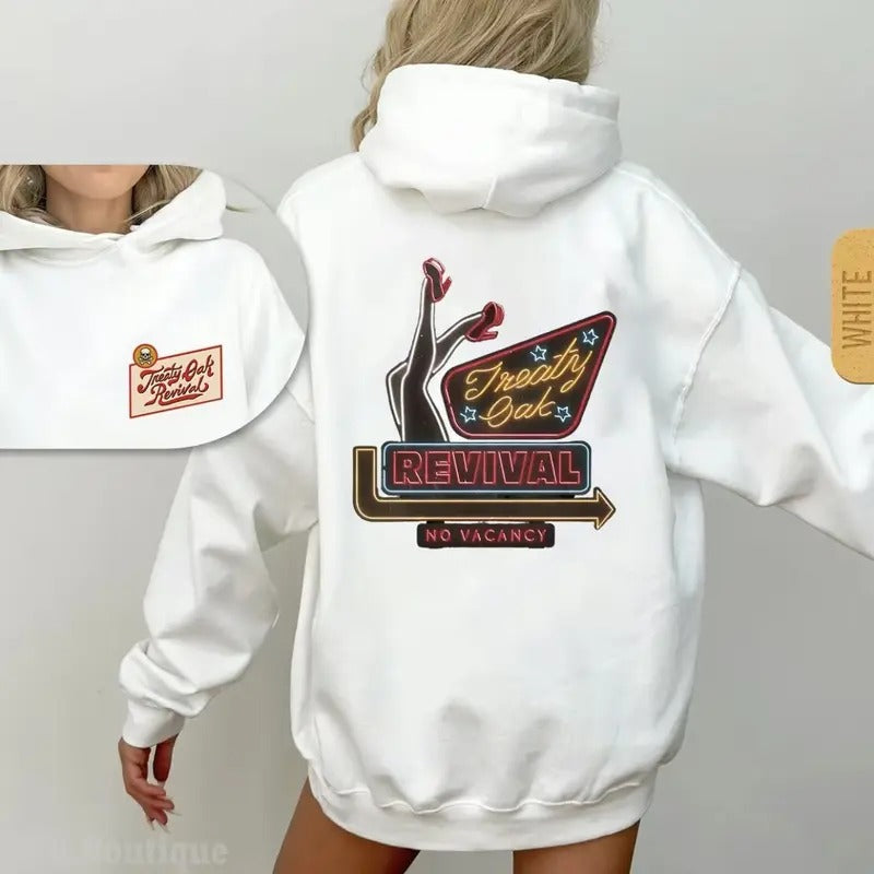 Treaty Oak Revival No Vancy Outfitters Casual Music - Adult & Kids T-Shirts, Sweatshirts & Hoodies apparel design preview 1