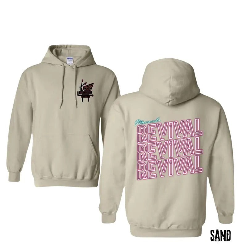 Treaty Oak Revival Retro Neon Sign Inspired Bold - Adult & Kids T-Shirts, Sweatshirts & Hoodies apparel design preview 1