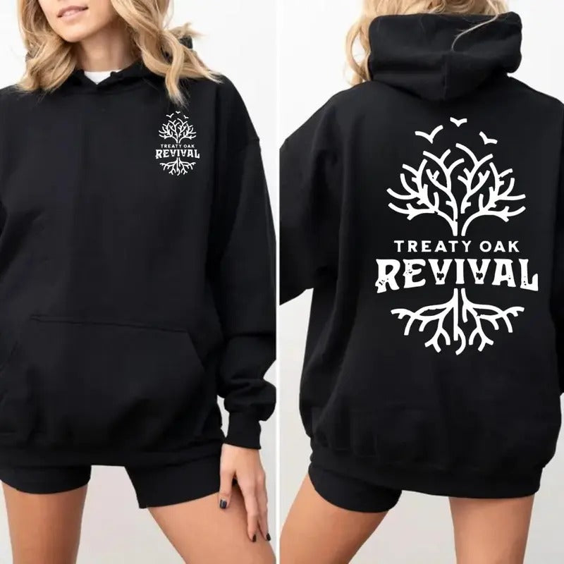 Treaty Oak Revival Classic Stylized Tree Music Lovers - Adult & Kids T-Shirts, Sweatshirts & Hoodies apparel design preview 1