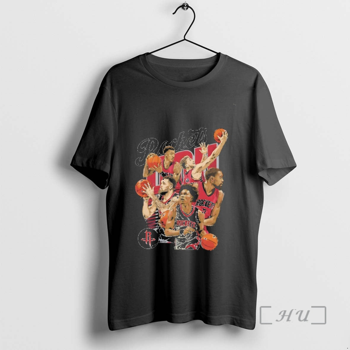 Trending 2025 Nba Houston Rockets Starting 5 - Adult & Kids T-Shirts, Sweatshirts & Hoodies apparel design preview 1