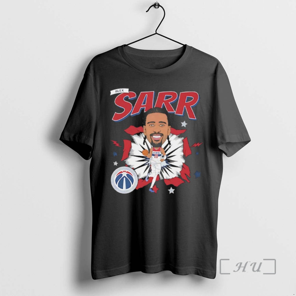 Trending Alex Sarr Washington Wizards Basketball - Adult & Kids T-Shirts, Sweatshirts & Hoodies apparel design preview 1