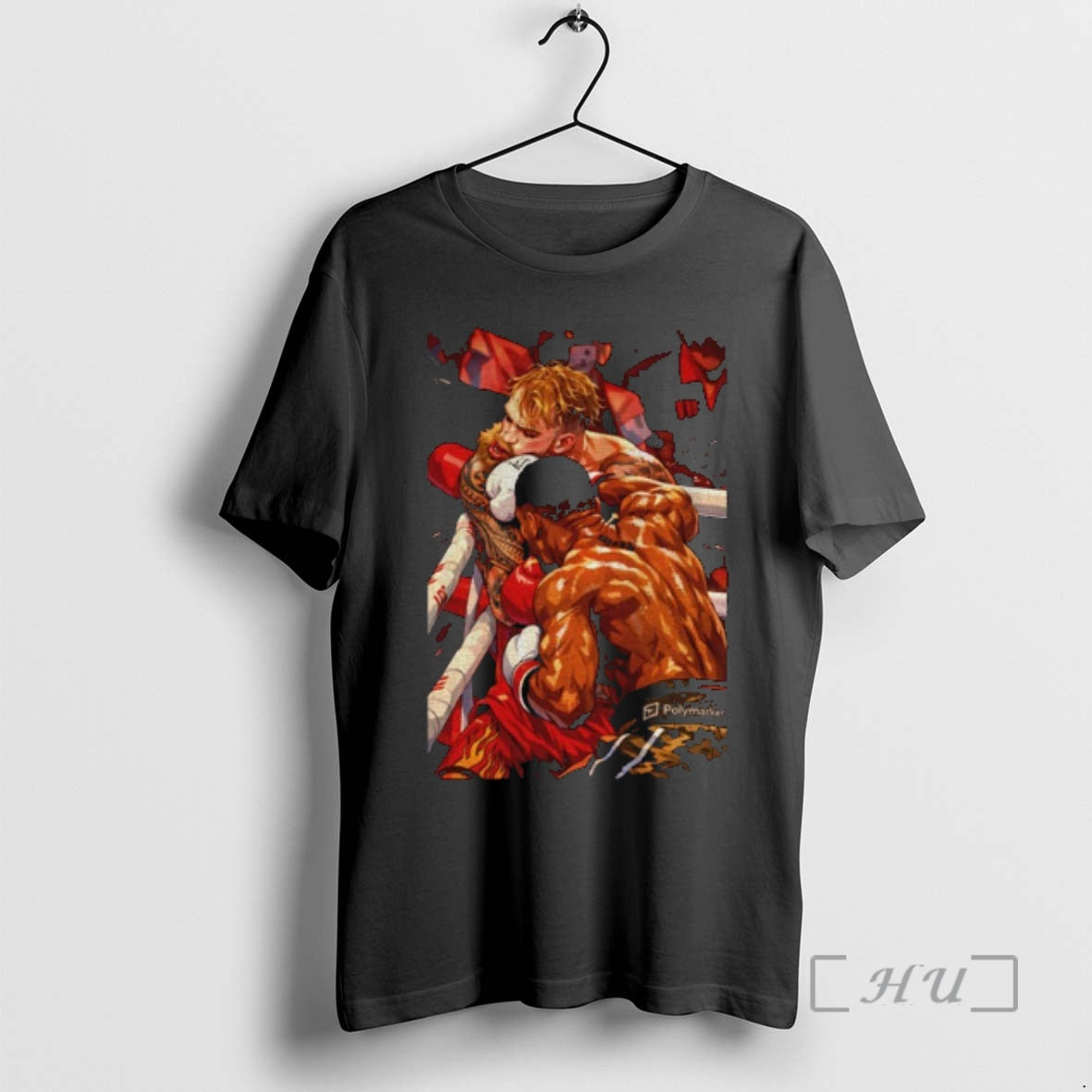 Trending Anthony Joshua Knocked Jake Paul Out Moment - Adult & Kids T-Shirts, Sweatshirts & Hoodies apparel design preview 1