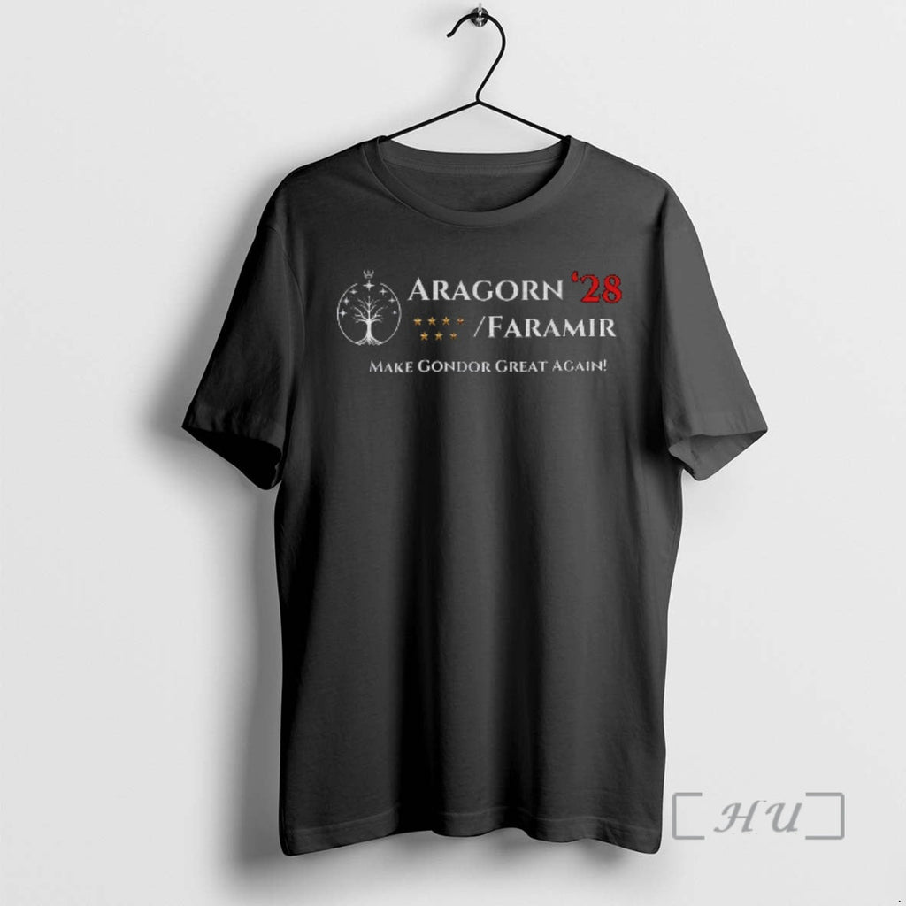 Trending Aragorn Faramir President 2028 Make Gondor - Adult & Kids T-Shirts, Sweatshirts & Hoodies apparel design preview 1