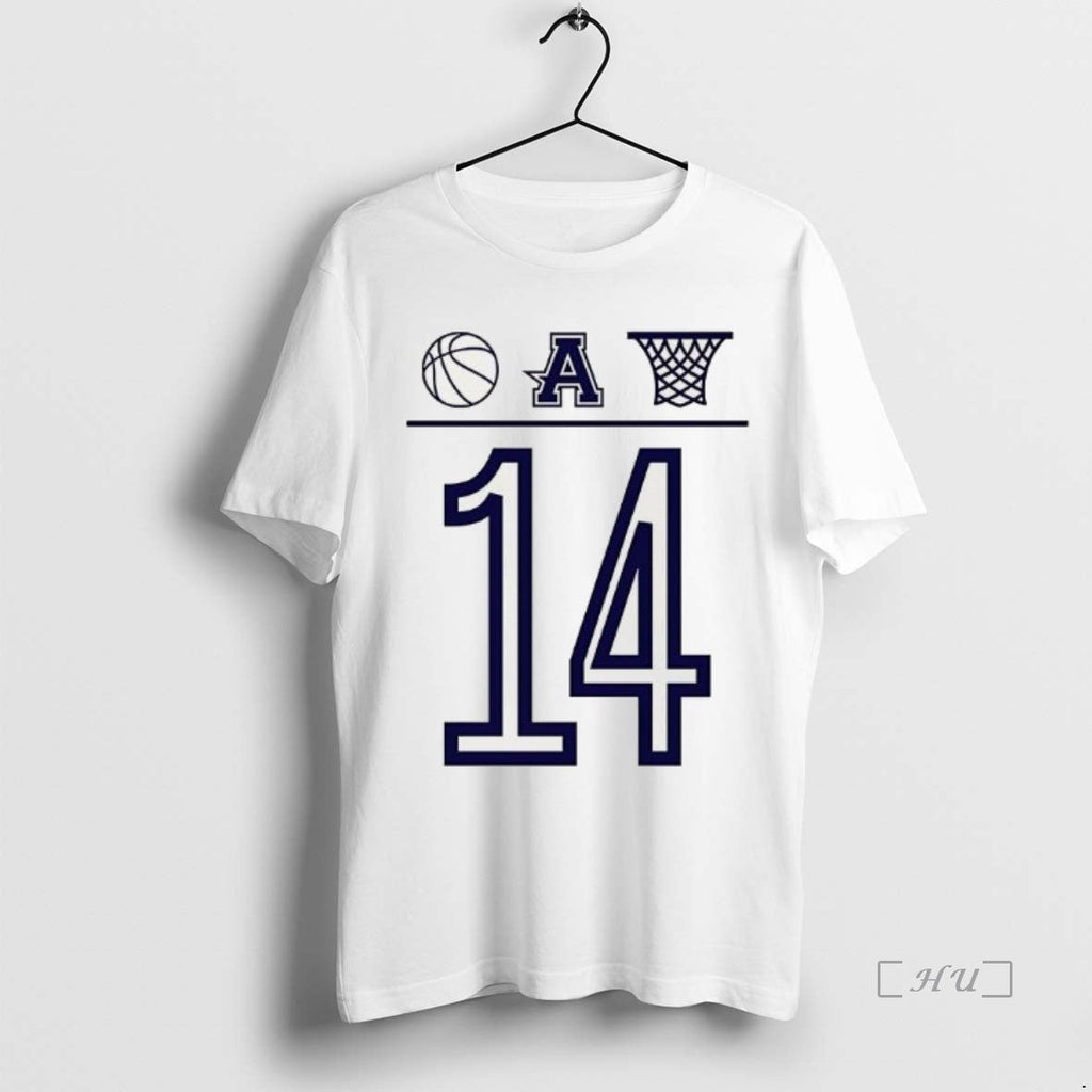 Trending Aubrey Basketball Number 14 Ball Basket Icon - Adult & Kids T-Shirts, Sweatshirts & Hoodies apparel design preview 1