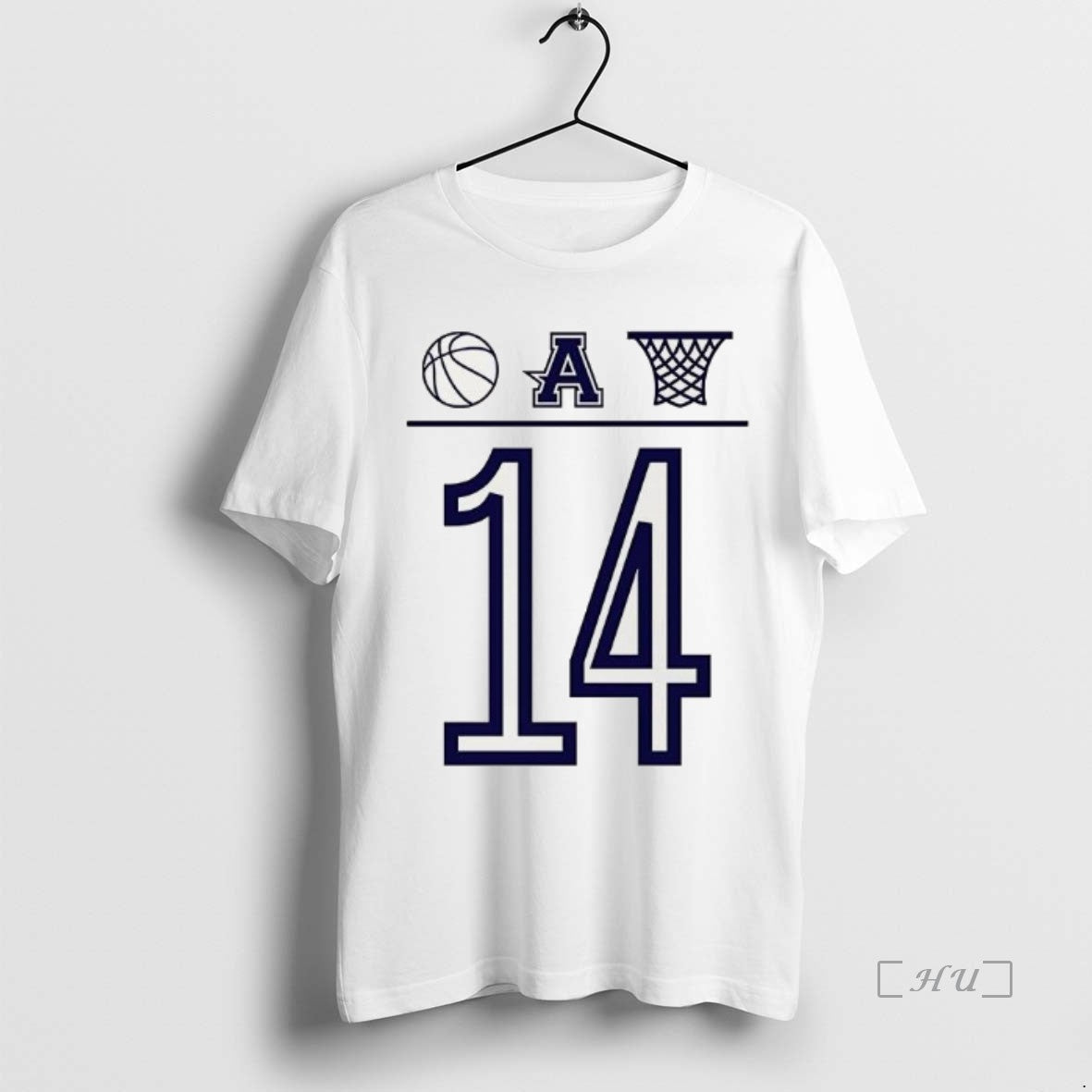 Trending Aubrey Basketball Number 14 Ball Basket Icon - Adult & Kids T-Shirts, Sweatshirts & Hoodies apparel design preview 1