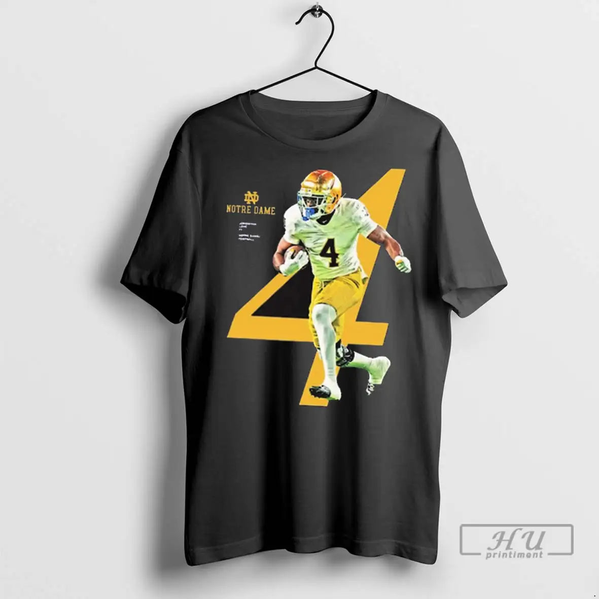 Trending Audric Estime Notre Dame Fighting Irish - Adult & Kids T-Shirts, Sweatshirts & Hoodies apparel design preview 1