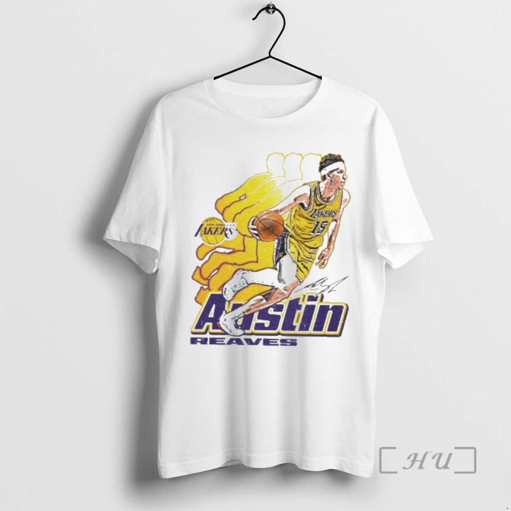 Trending Austin Reaves Los Angeles Lakers Nba Retro - Adult & Kids T-Shirts, Sweatshirts & Hoodies apparel design preview 1
