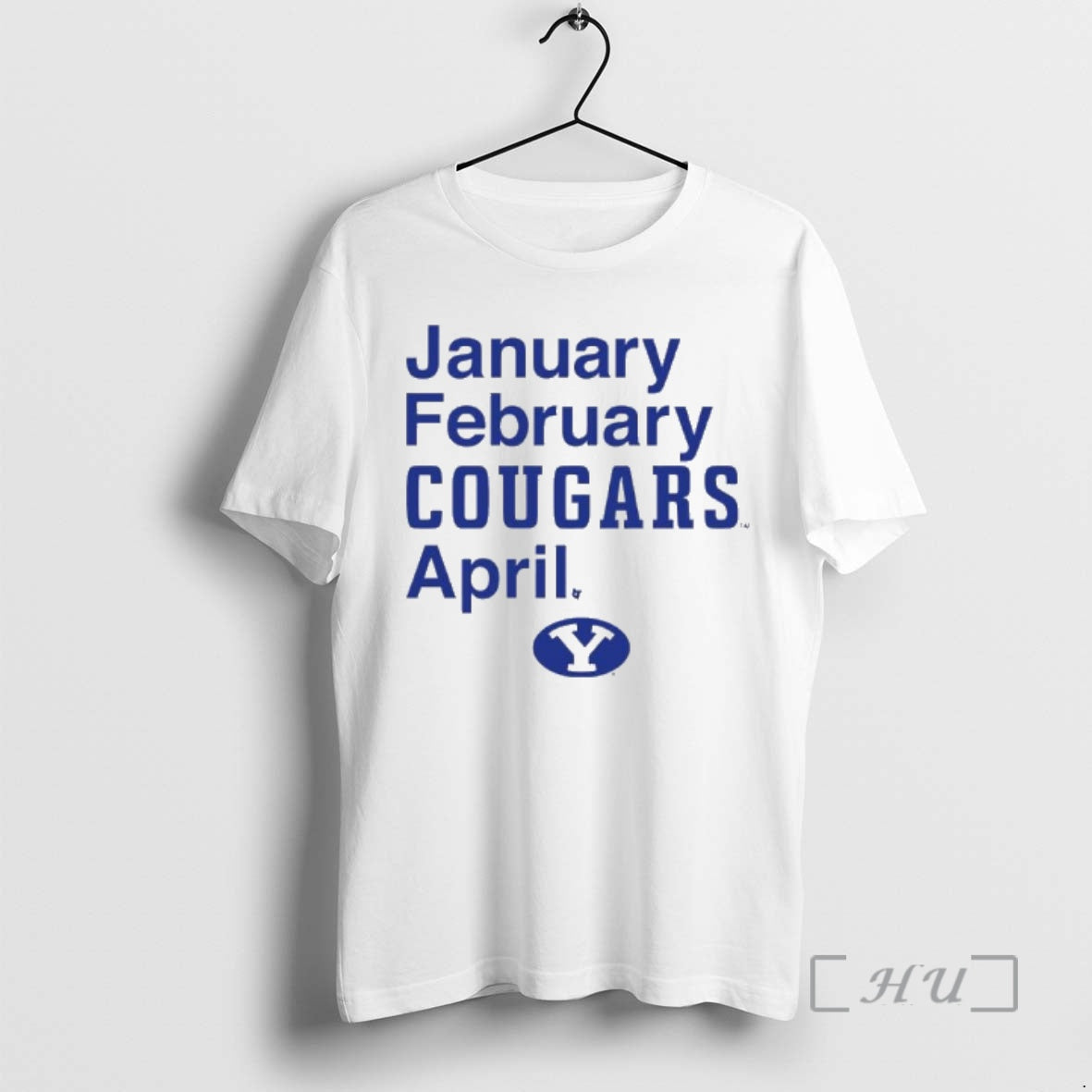 Trending Byu Basketball January February Cougars - Adult & Kids T-Shirts, Sweatshirts & Hoodies apparel design preview 1