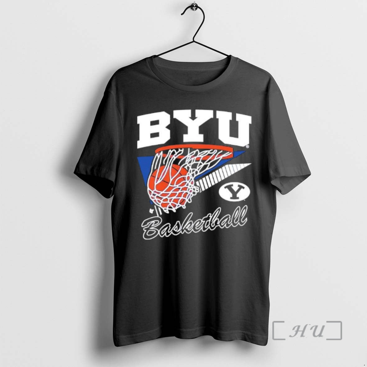 Trending Byu Basketball Retro Swish - Adult & Kids T-Shirts, Sweatshirts & Hoodies apparel design preview 1