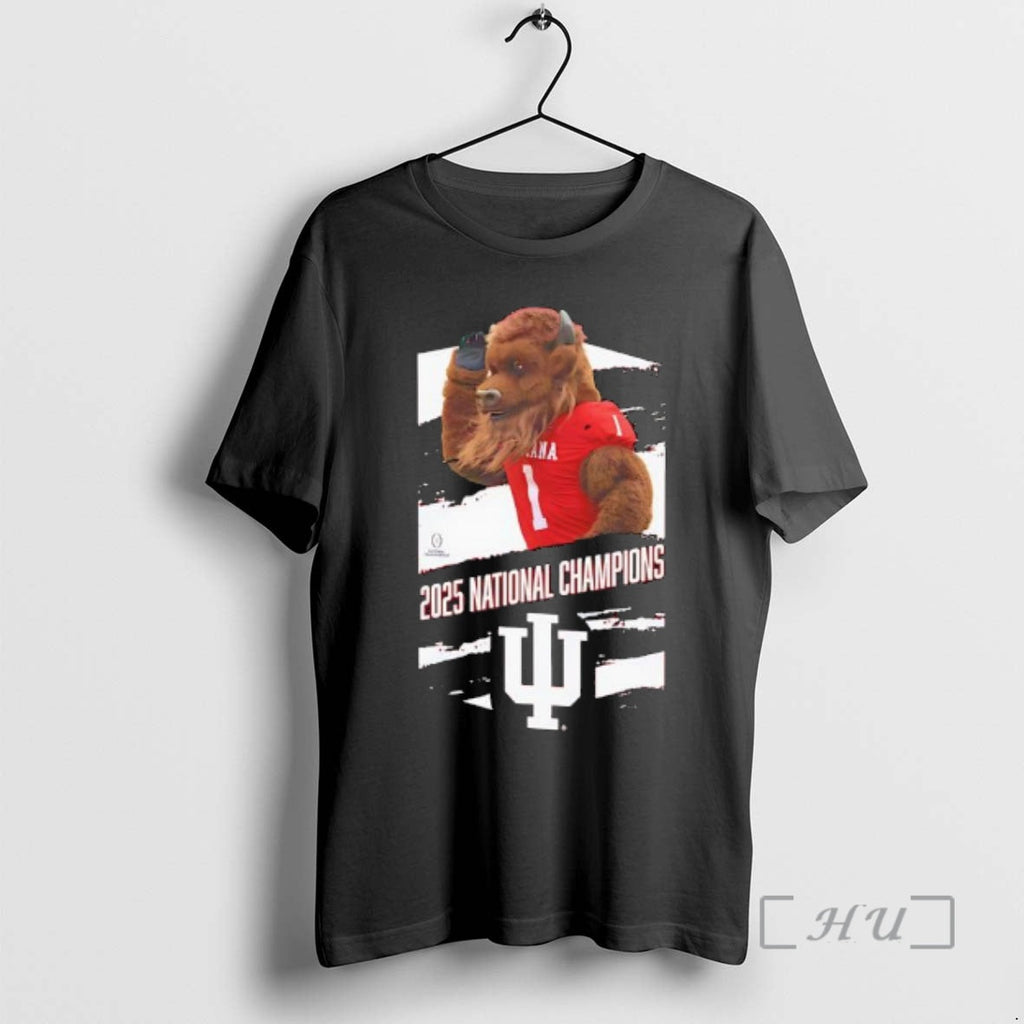 Trending Bison Mascot Hoosiers Football 2025 National - Adult & Kids T-Shirts, Sweatshirts & Hoodies apparel design preview 1