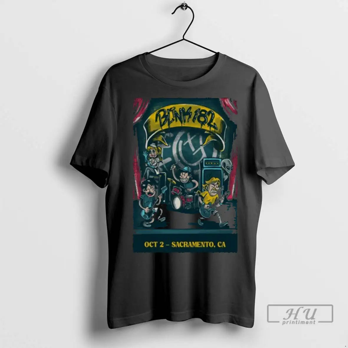 Trending Blink 182 Oct 2 2025 Aftershock Festival - Adult & Kids T-Shirts, Sweatshirts & Hoodies apparel design preview 1