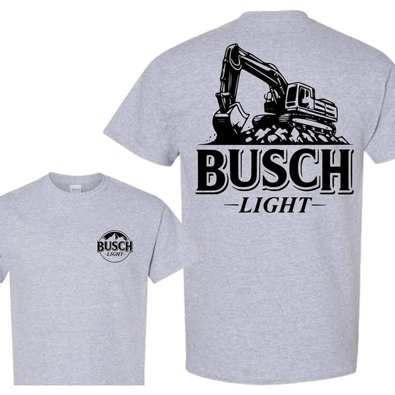 Trending Busch Light Excavator Blue Collar Worker - Adult & Kids T-Shirts, Sweatshirts & Hoodies apparel design preview 1