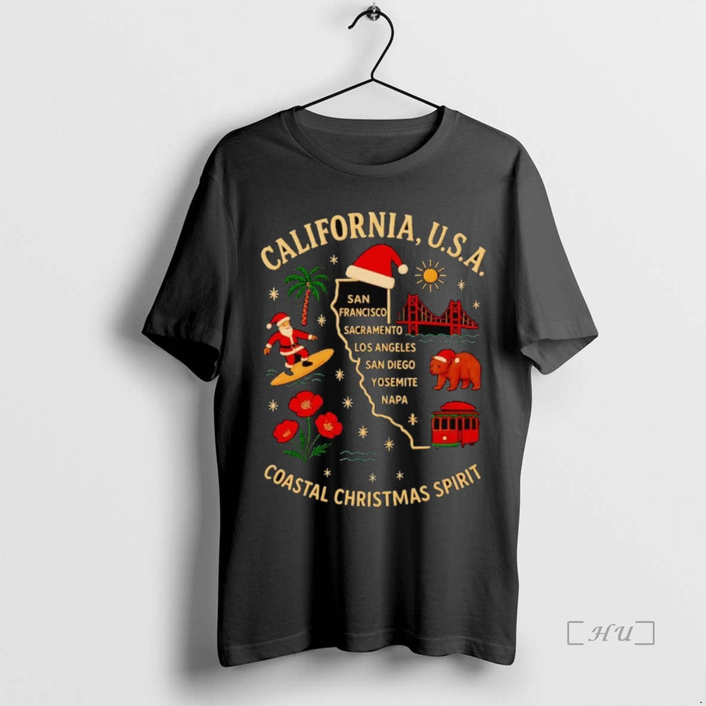 Trending California Usa Coastal Spirit - Adult & Kids T-Shirts, Sweatshirts & Hoodies apparel design preview 1