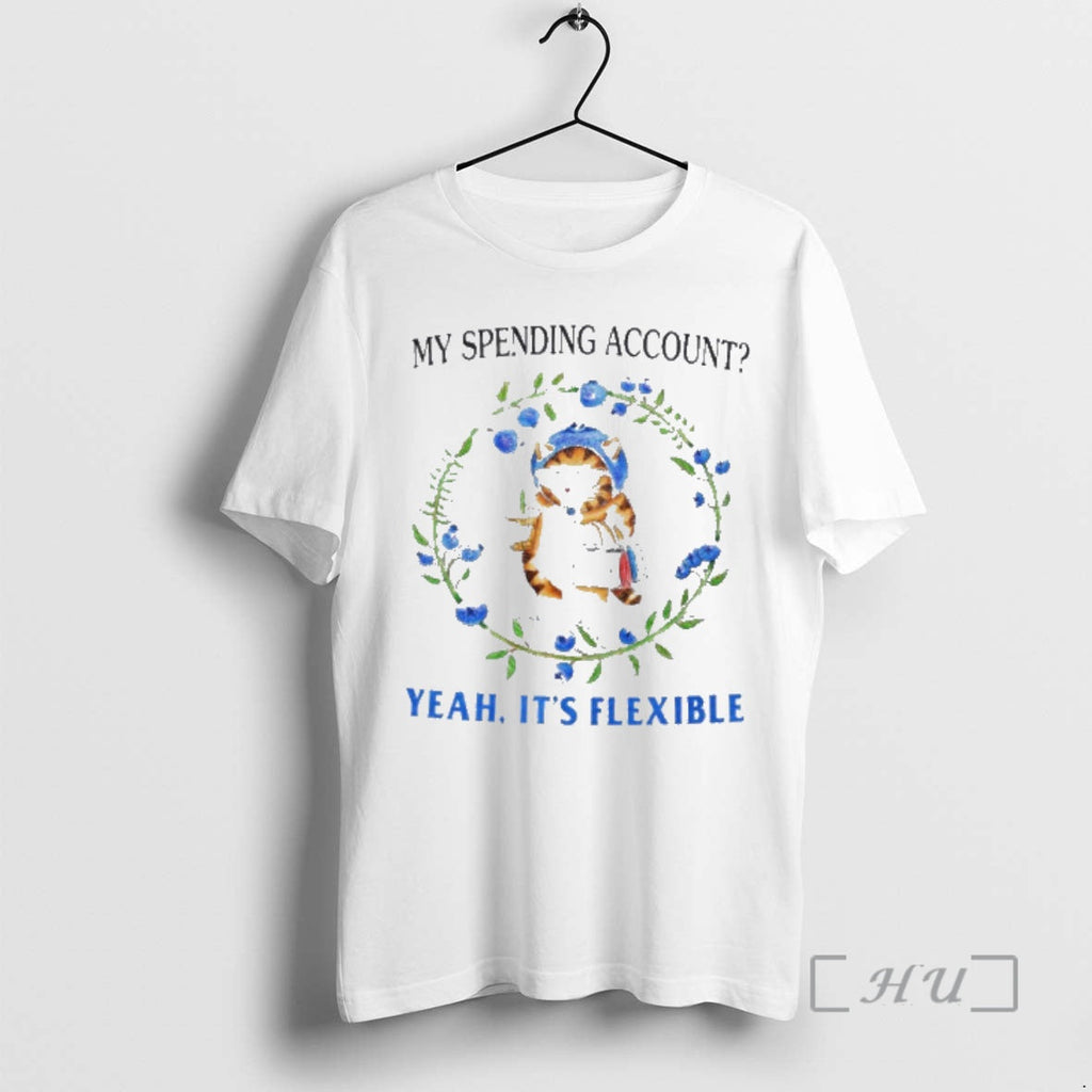 Trending Cat My Spending Account Yeah Flexible - Adult & Kids T-Shirts, Sweatshirts & Hoodies apparel design preview 1