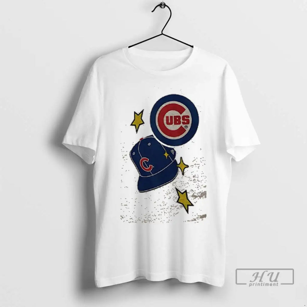 Trending Chicago Cubs Stars And Cap 2 Sided - Adult & Kids T-Shirts, Sweatshirts & Hoodies apparel design preview 1