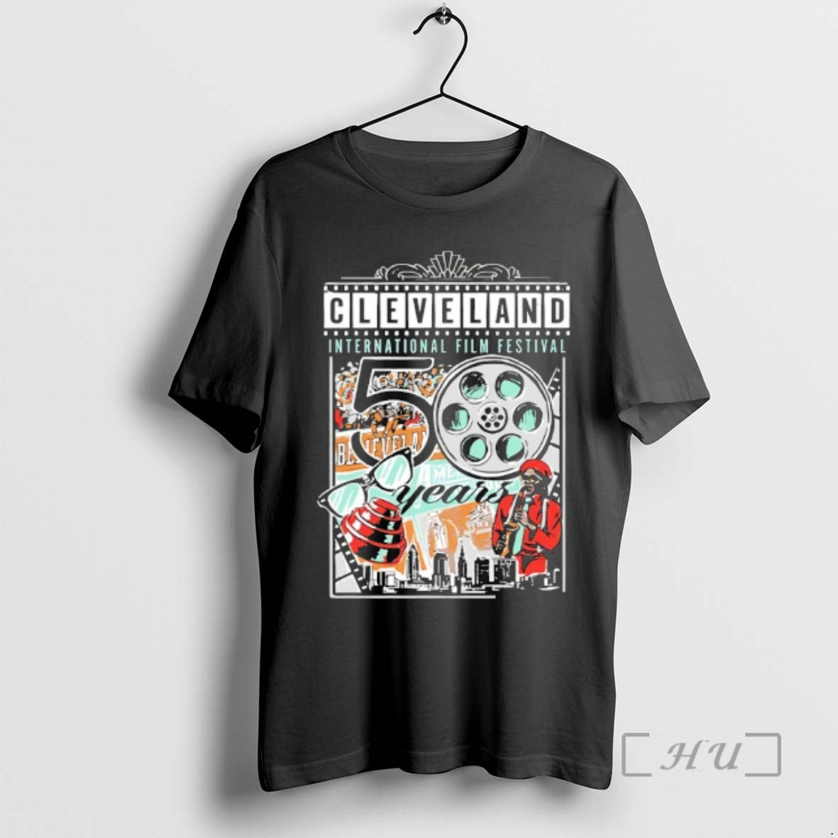 Trending Cleveland International Film Festival 50 - Adult & Kids T-Shirts, Sweatshirts & Hoodies apparel design preview 1
