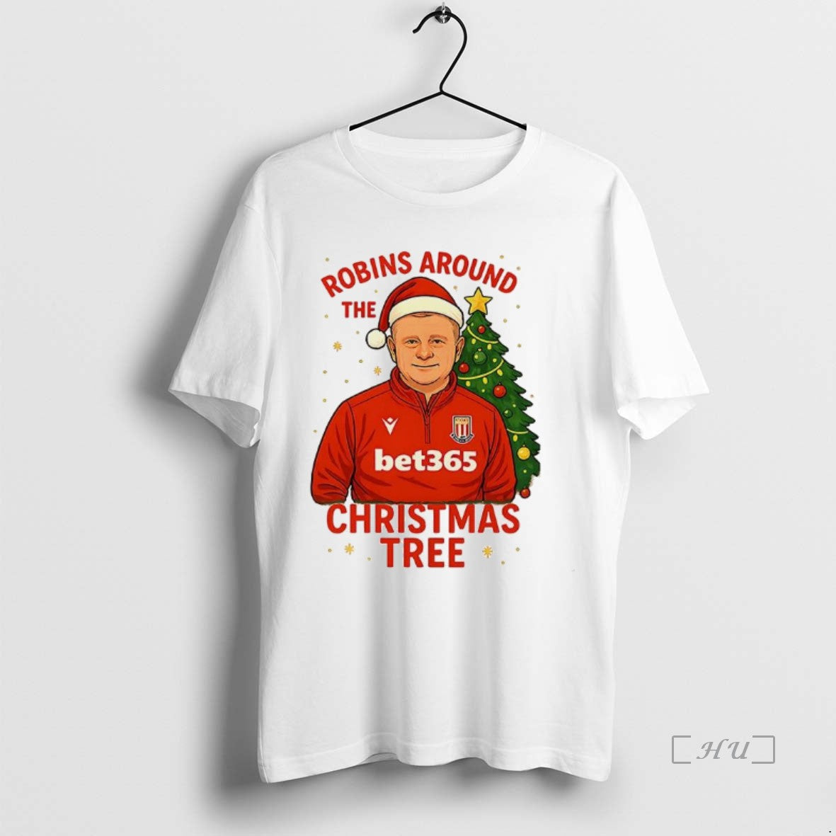 Trending Coach Robins Around Stoke City Fc Tree - Adult & Kids T-Shirts, Sweatshirts & Hoodies apparel design preview 1