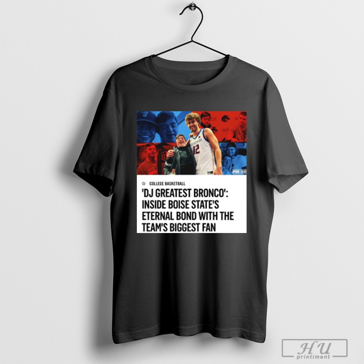 Trending College Basketball Crown Dj Greatest Bronco - Adult & Kids T-Shirts, Sweatshirts & Hoodies apparel design preview 1