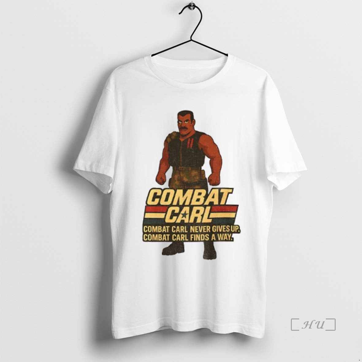 Trending Combat Carl Never Gives Up Finds Way - Adult & Kids T-Shirts, Sweatshirts & Hoodies apparel design preview 1