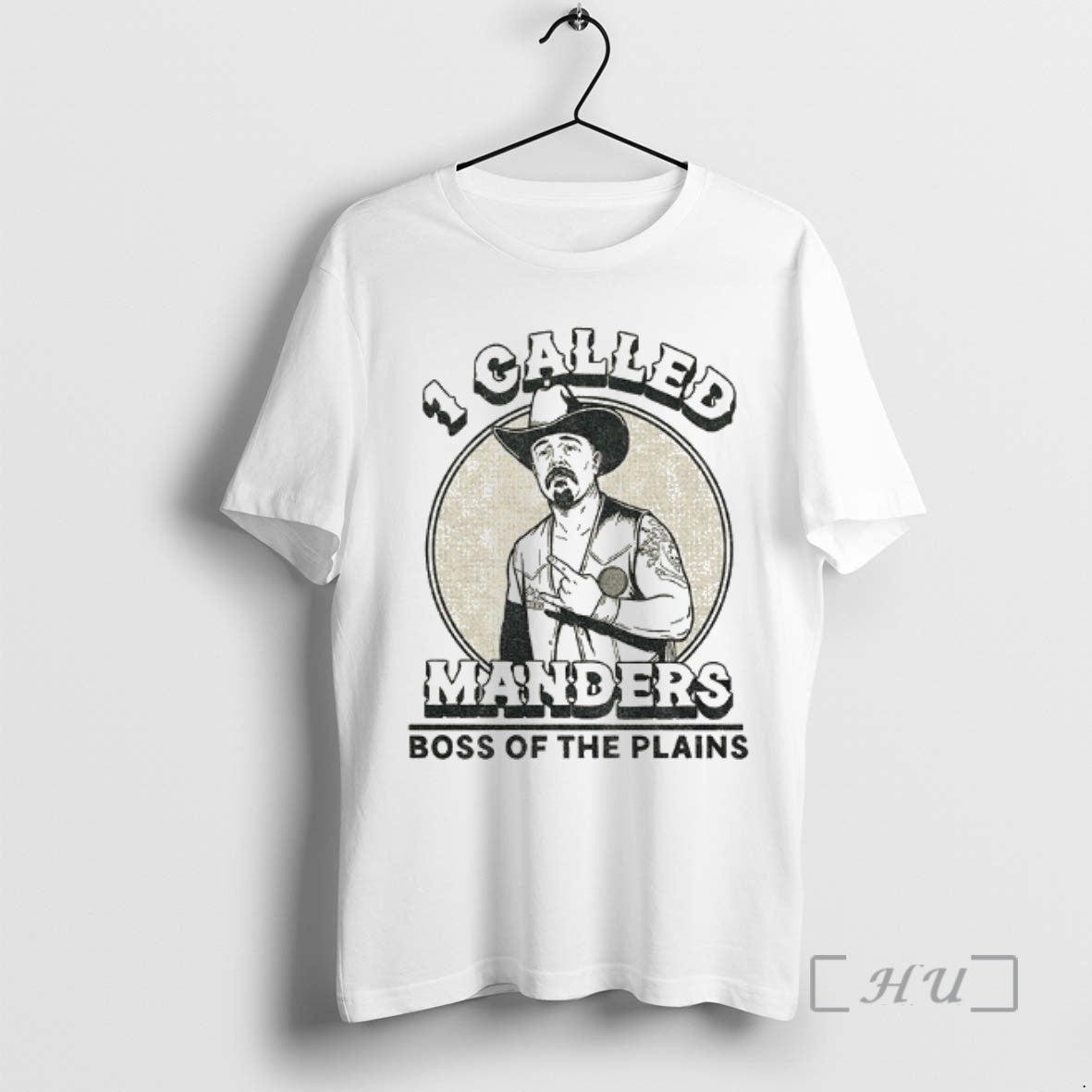 Trending Cowboy 1 Called Manders Boss Plains Vintage - Adult & Kids T-Shirts, Sweatshirts & Hoodies apparel design preview 1