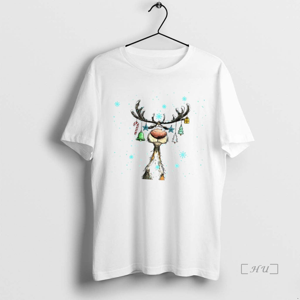 Trending Cute Reindeer Merry 2025 - Adult & Kids T-Shirts, Sweatshirts & Hoodies apparel design preview 1