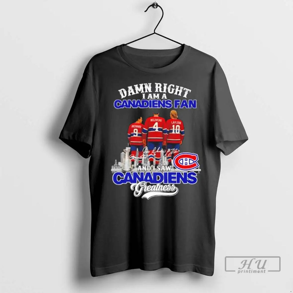 Trending Damn Right I Am A Canadiens Fan And Saw - Adult & Kids T-Shirts, Sweatshirts & Hoodies apparel design preview 1