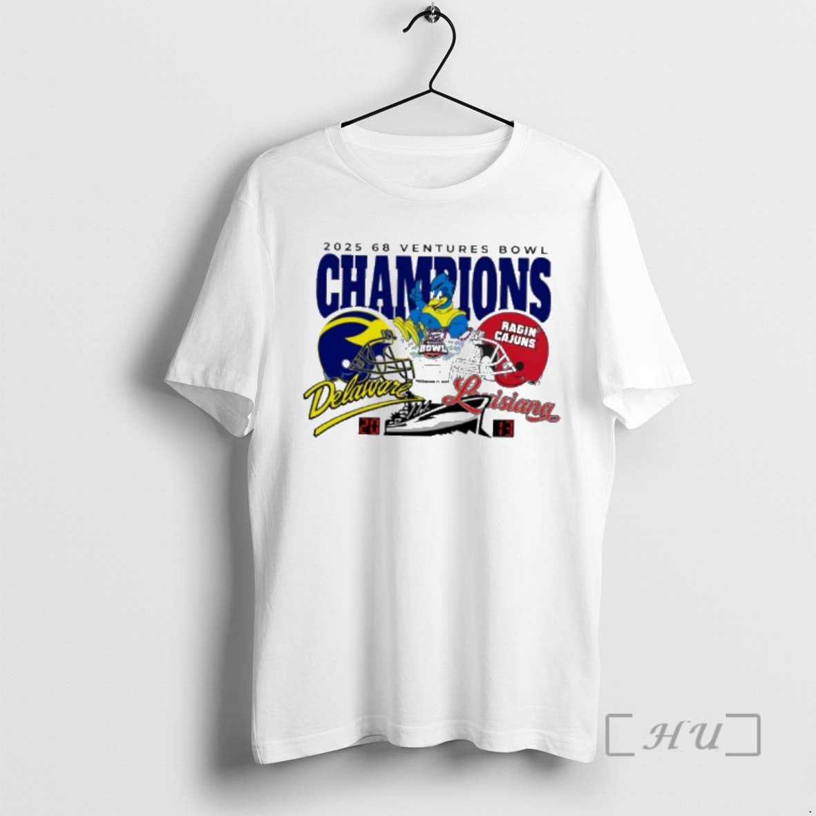 Trending Delaware Blue Hens 20 13 Louisiana Ragin - Adult & Kids T-Shirts, Sweatshirts & Hoodies apparel design preview 1