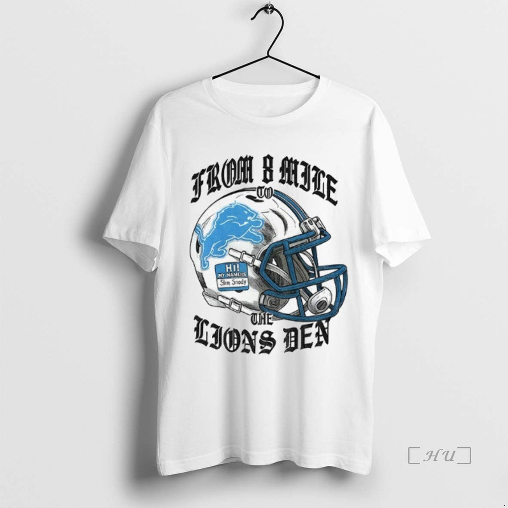 Trending Detroit Lions 8 Mile Den Eminem - Adult & Kids T-Shirts, Sweatshirts & Hoodies apparel design preview 1