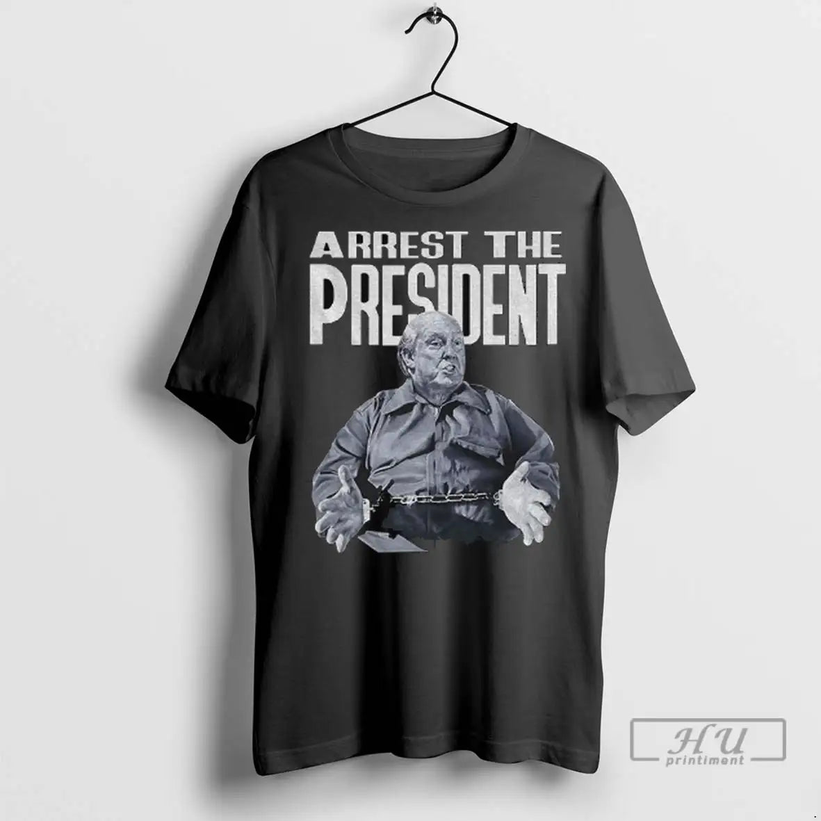 Trending Donald Trump Bald Lock Him Up Illustration - Adult & Kids T-Shirts, Sweatshirts & Hoodies apparel design preview 1