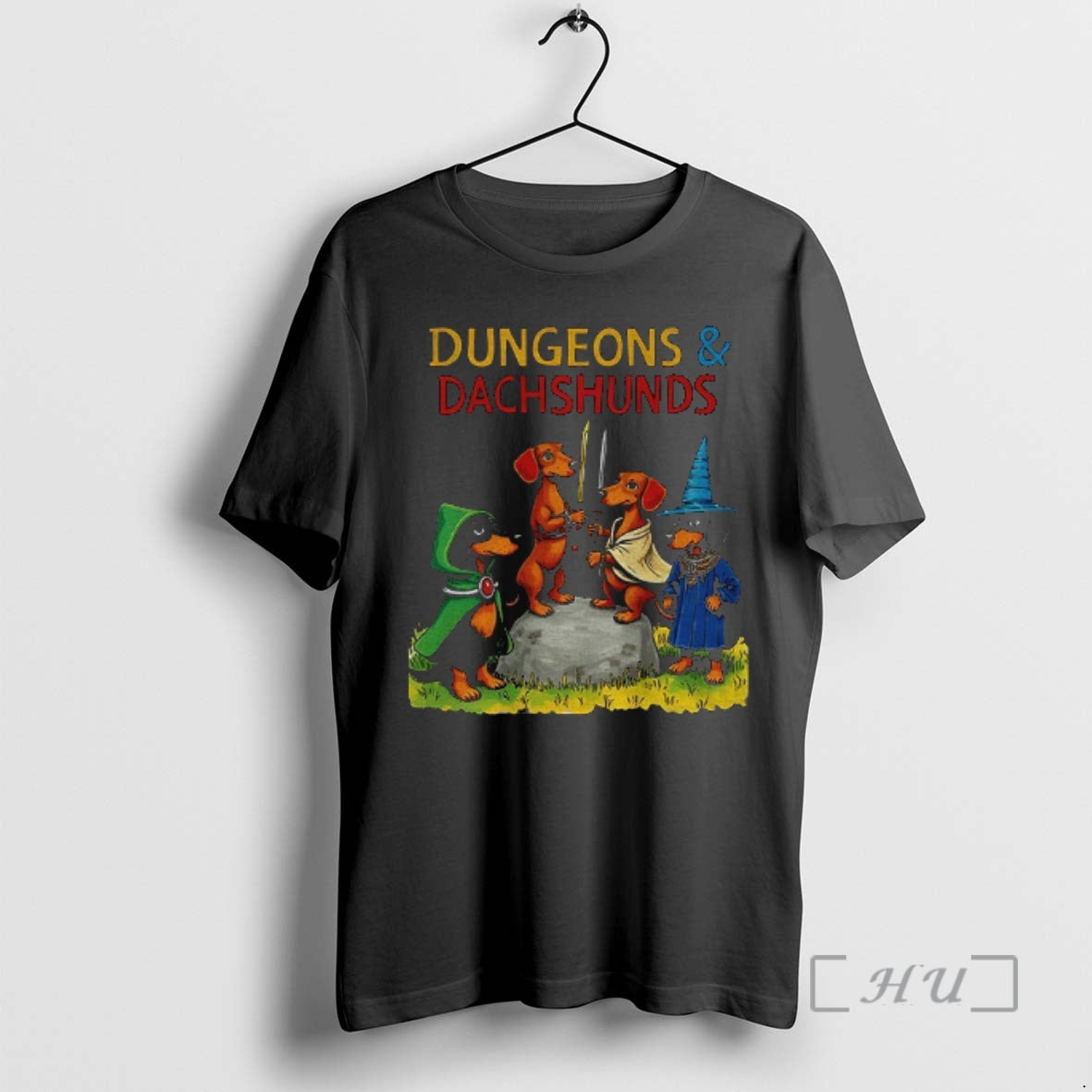 Trending Dungeons Dachshunds Weenie Dog - Adult & Kids T-Shirts, Sweatshirts & Hoodies apparel design preview 1