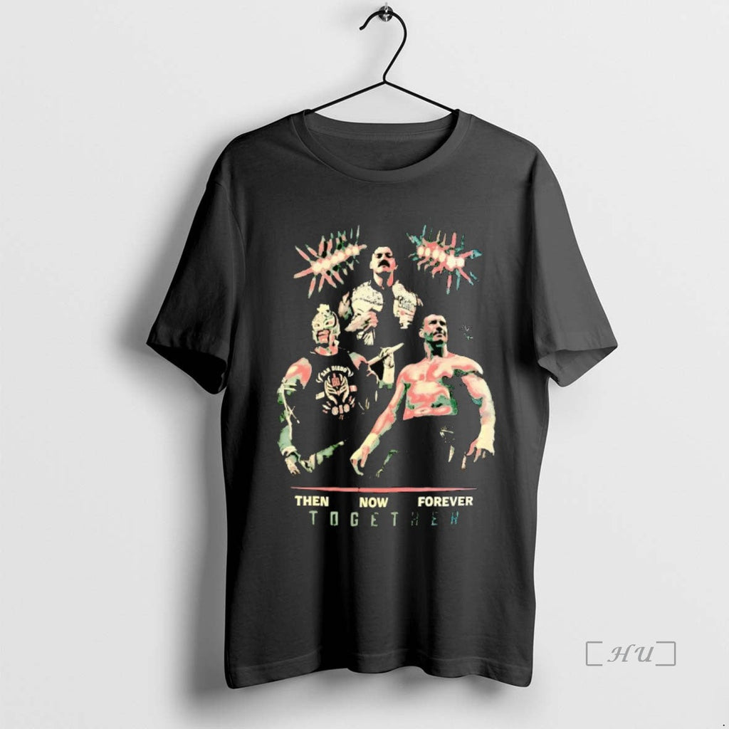 Trending Eddie Guerrero Rey Mysterio Chavo Then Now - Adult & Kids T-Shirts, Sweatshirts & Hoodies apparel design preview 1