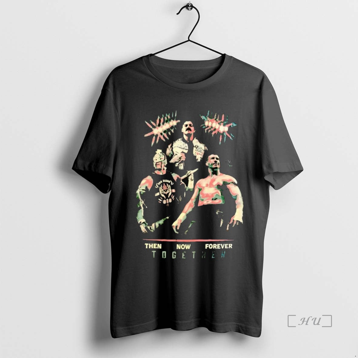 Trending Eddie Guerrero Rey Mysterio Chavo Then Now - Adult & Kids T-Shirts, Sweatshirts & Hoodies apparel design preview 1