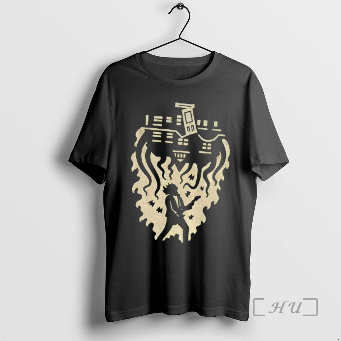 Trending Eddie Upside Down Stranger House - Adult & Kids T-Shirts, Sweatshirts & Hoodies apparel design preview 1