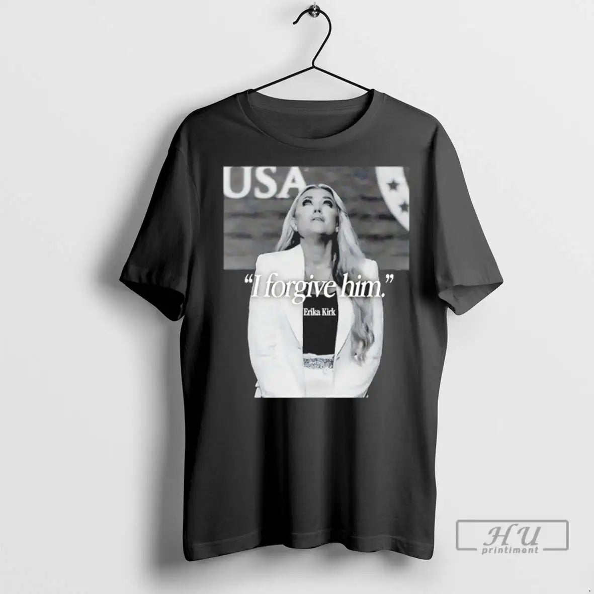 Trending Erika Kirk I Forgive Him Husbands Murderer - Adult & Kids T-Shirts, Sweatshirts & Hoodies apparel design preview 1