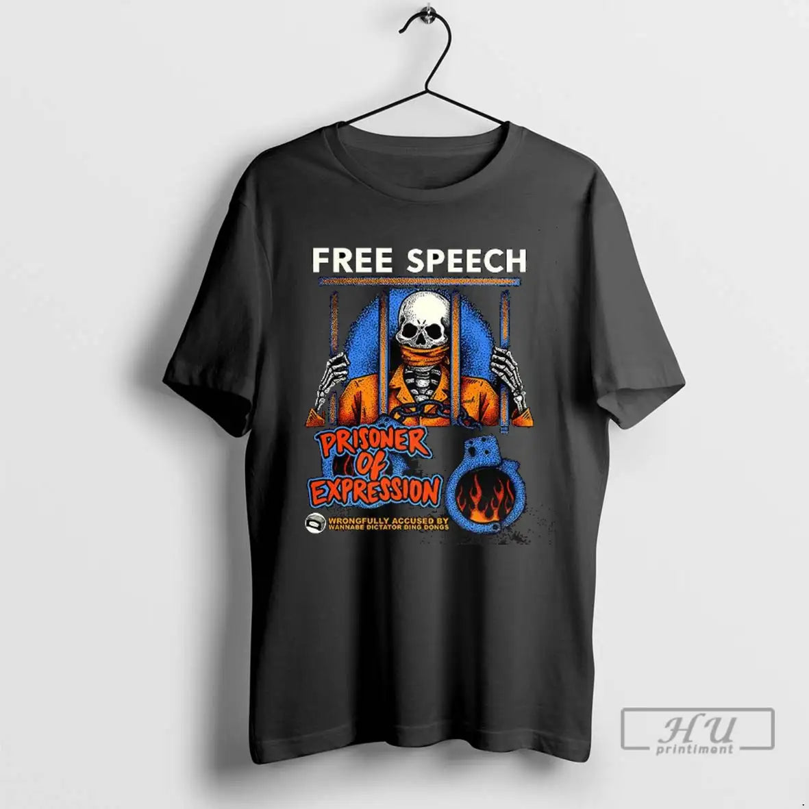 Trending Free Speech Prisoner Of Expression Gagged - Adult & Kids T-Shirts, Sweatshirts & Hoodies apparel design preview 1