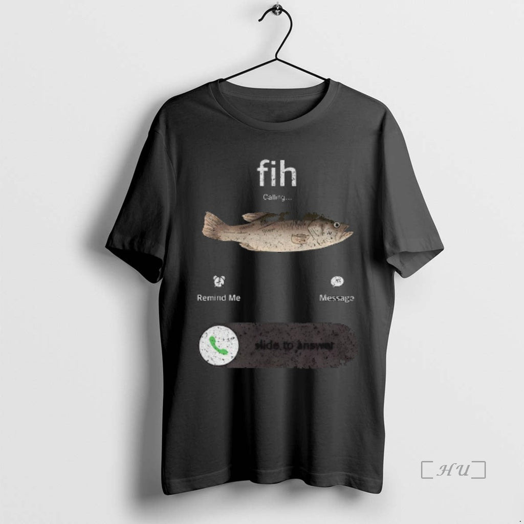 Trending Funny Fish Calling Slide Answer Anglers Whod - Adult & Kids T-Shirts, Sweatshirts & Hoodies apparel design preview 1