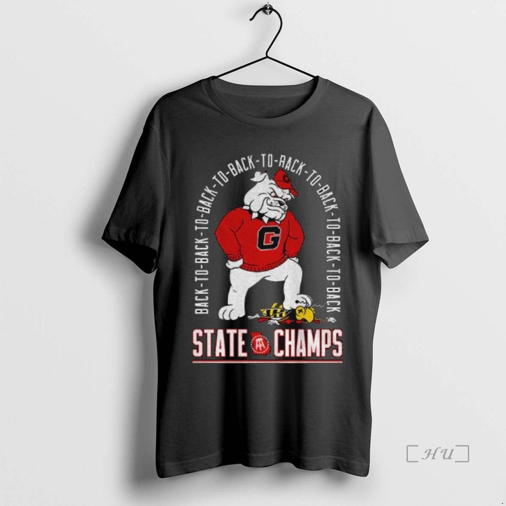 Trending Georgia Bulldogs Eight Time State Champs - Adult & Kids T-Shirts, Sweatshirts & Hoodies apparel design preview 1