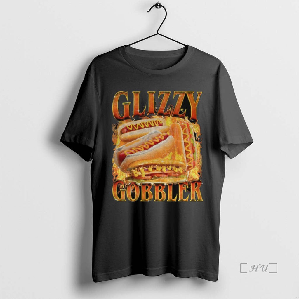 Trending Glizzy Gobbler Faded Hot Dog Funny Meme - Adult & Kids T-Shirts, Sweatshirts & Hoodies apparel design preview 1