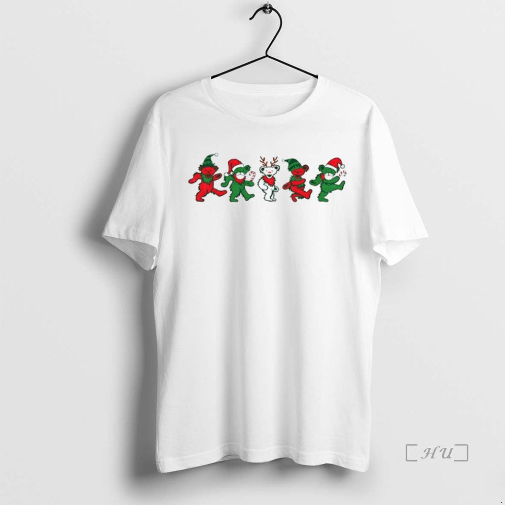 Trending Grateful Dead Dancing Bears Gildan Merry - Adult & Kids T-Shirts, Sweatshirts & Hoodies apparel design preview 1