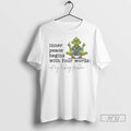 Trending Grinch Hawaiian Inner Peace Begins With Four - Adult & Kids T-Shirts, Sweatshirts & Hoodies apparel design preview 1