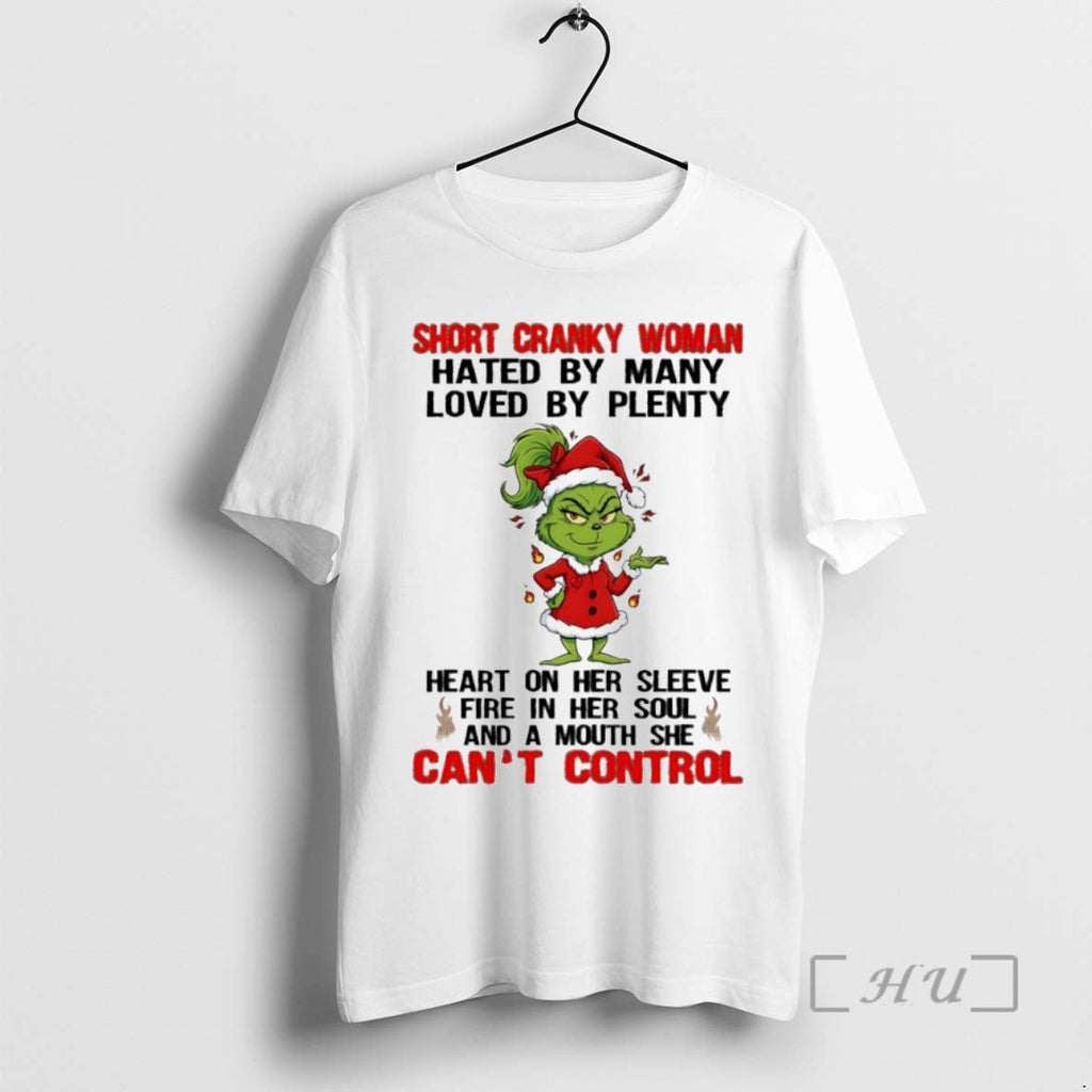 Trending Grinch Short Cranky Woman Hated Many Loved - Adult & Kids T-Shirts, Sweatshirts & Hoodies apparel design preview 1