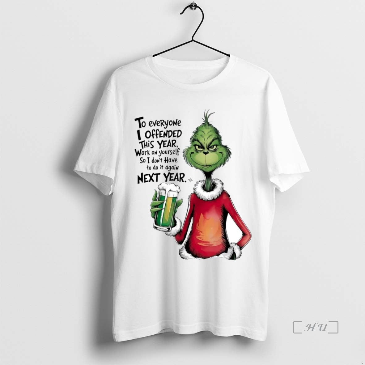 Trending Grinch Everyone I Offended This Year - Adult & Kids T-Shirts, Sweatshirts & Hoodies apparel design preview 1