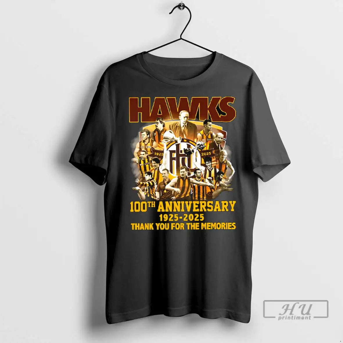 Trending Hawks Legends 100th Anniversary 1925 2025 - Adult & Kids T-Shirts, Sweatshirts & Hoodies apparel design preview 1