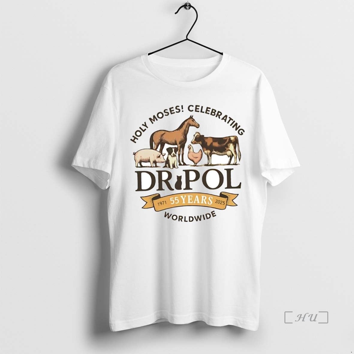 Trending Holy Moses Celebrating Dr Pol 55 Years - Adult & Kids T-Shirts, Sweatshirts & Hoodies apparel design preview 1